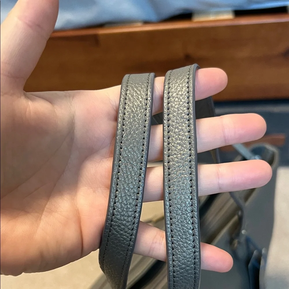 Cole Haan Gray Leather Tote - Picture 3 of 12
